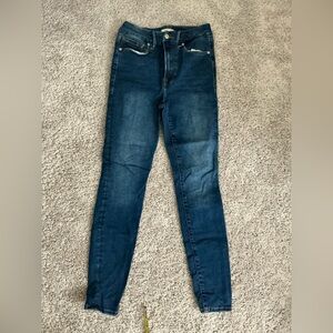 Good American Women's Skinny Jeans - Dark Blue